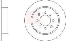 2x Brake Discs Pair Solid fits